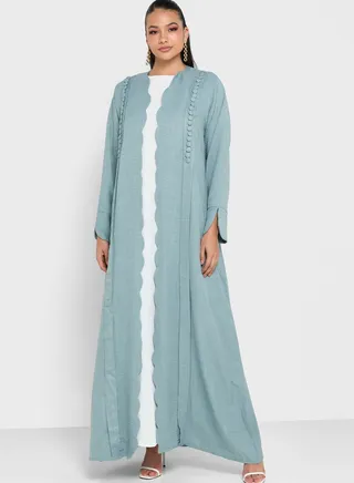 Button Detail Abaya