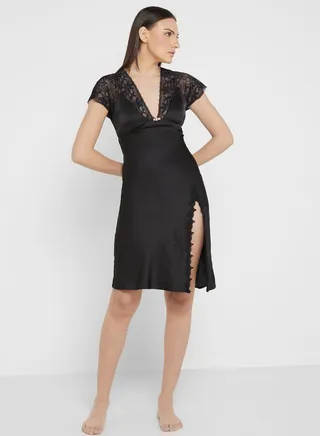 Lace Trim Nightdress