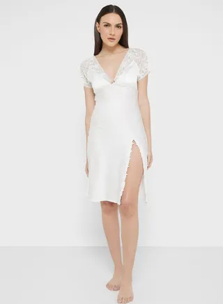 Lace Trim Nightdress