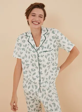 Button Down Pyjama Shirt And Pants