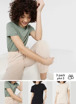 3 Pack Crew Neck T-Shirt
