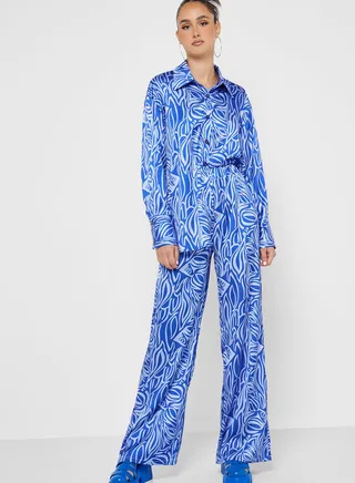 Printed Pants Set