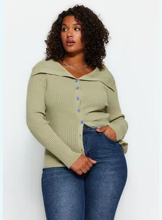 Dark Mint Knitwear Cardigan TBBAW24AV00027