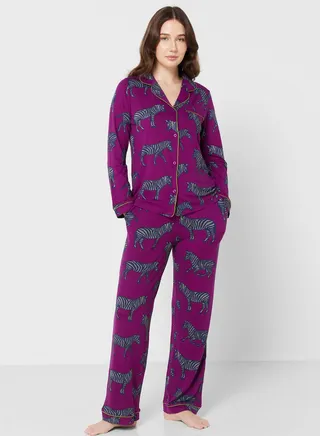 Printed Shirt & Pyjama Set