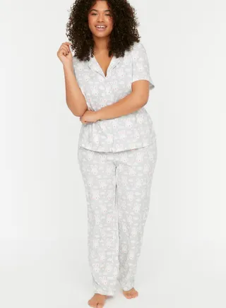 Printed Shirt & Pyjama Set