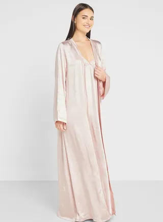 Night Slip Dress With Robe