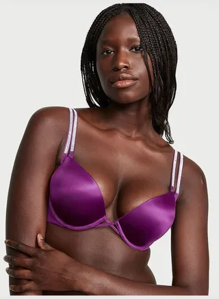 Bombshell Add-2-Cups Double Shine Strap Push-Up Bra