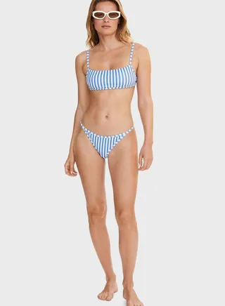 Striped Bikini Top
