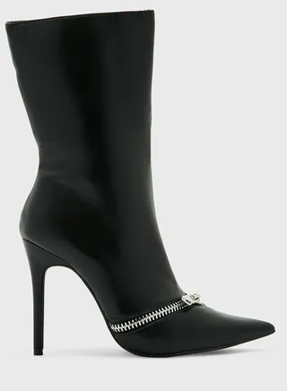 Pitstop High Heel Ankle Boots