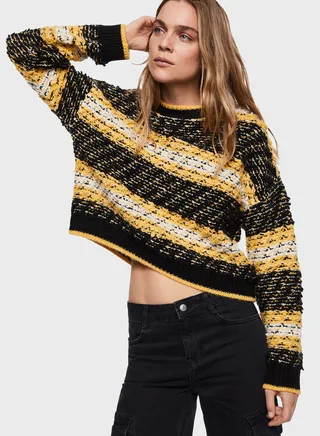 Color Block Knitted Sweater