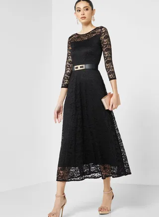 Lace A-Line Dress