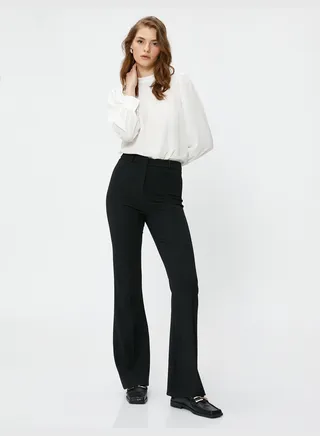 Long Sleeve High Rise Drape Detail Blouse
