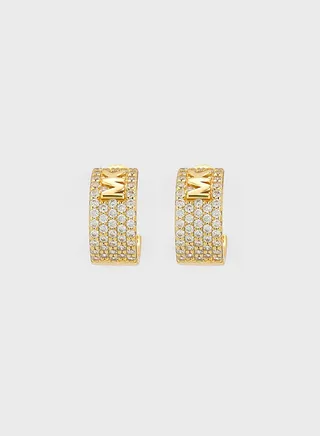 Monogram Hoop Earrings
