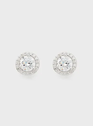 Monogram Stud Earrings