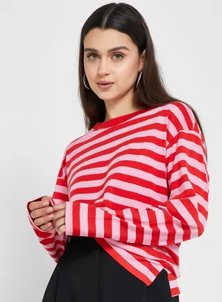 Striped Long Sleeve Top