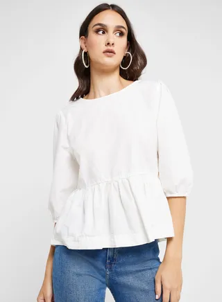 Ruffle Hem Top