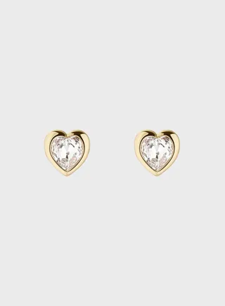 Han: Crystal Heart Earrings