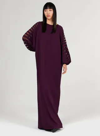 Transparent Knitted Kaftan