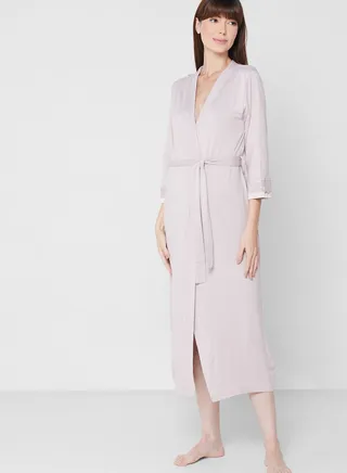 Tie Detail Robe