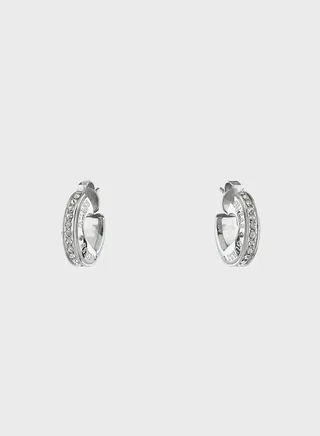 Rolling Heart Hoop Earrings
