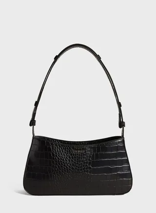 Stinny Croc Effect Baguette Bag