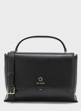 Jorjia Flower Eyelet Top Handle Crossbody Bag