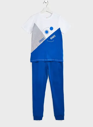 Printed T-Shirt And Jogger Set