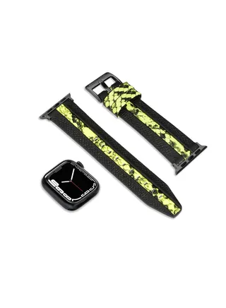 Police Bridge Black Leather Watch Straps