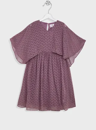 Girls Printed Floral Dress