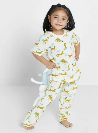 Leopard Aop Pj Set