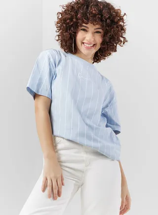 Small Signature Pinstripe T-Shirt