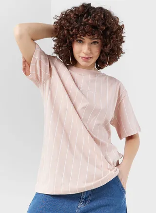 Small Signature Pinstripe T-Shirt