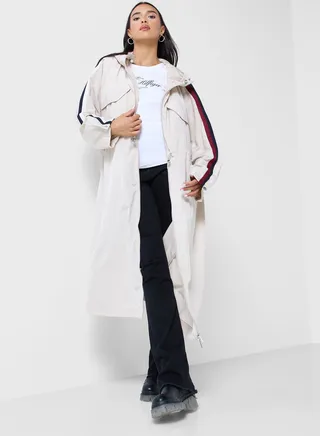 Woven Longline Jacket
