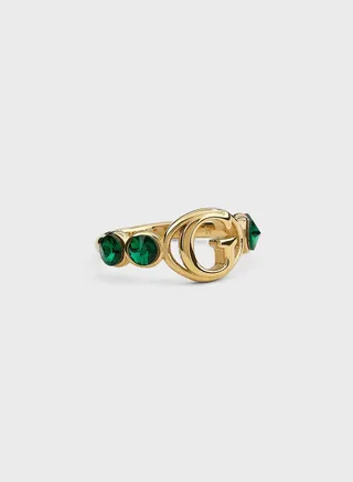 Monogram Emerald Ring