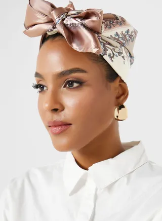 Floral Print Hijab Scarf