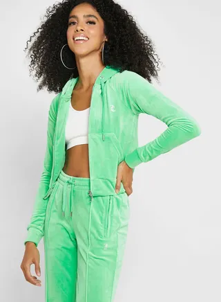 Logo Zip Through Hoodie