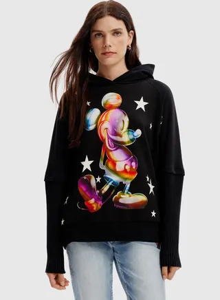 Oversized Mickey Graphic Hoodie