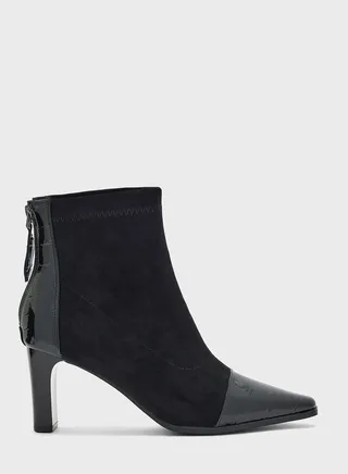 Croc Effect Toe Cap Boot