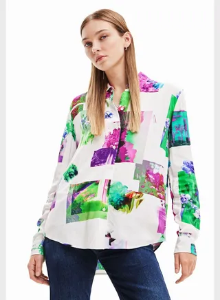 Printed Button Shirt