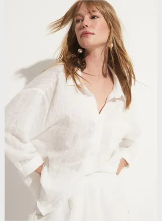 Pocket Detail Button Down Shirt