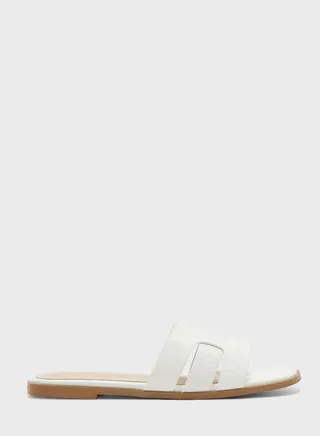 Square Toe Slide Sandals