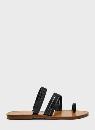 Double Strap Flat Sandals