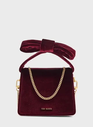 Mini Bow Flap Over Crossbody Bag