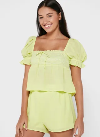 Neon Swing Beach Crop Top