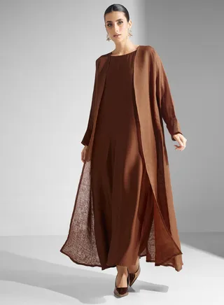 Open Front Abaya