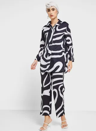 Printed Tunic & Pants Set