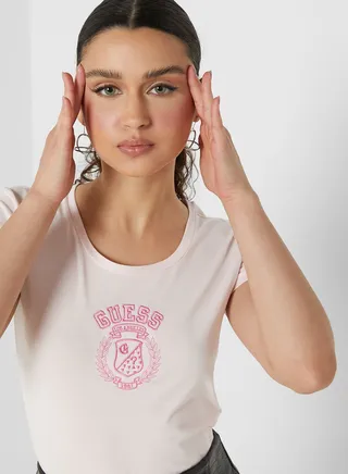 Crew Neck Graphic T-Shirt
