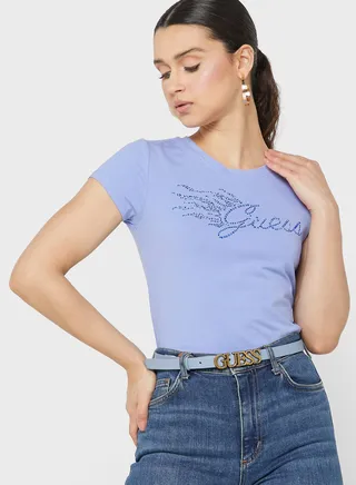 Crew Neck Graphic T-Shirt