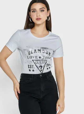 Crew Neck Printed T-Shirt