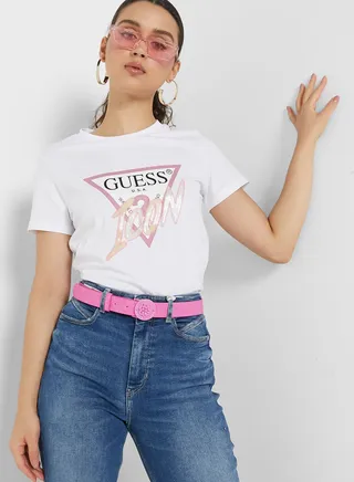 Crew Neck Graphic T-Shirt